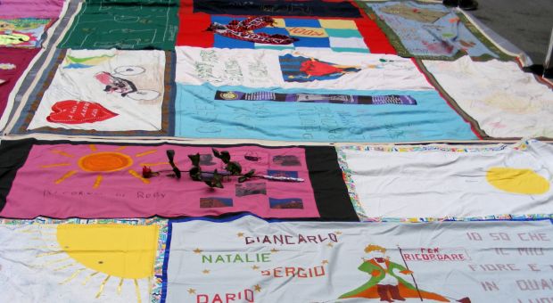 Aids Memorial Quilt on display, 2007