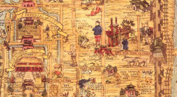 Partial map, old Peking
