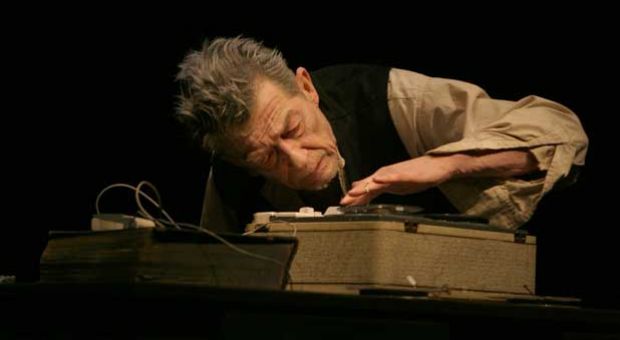 John Hurt in "Krapp's Last Tape."