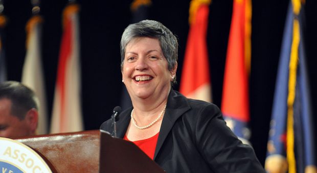 Janet Napolitano, secretary of the Department of Homeland Security, tells the 131st National Guard Association National Conference meeting in Nashville, Tenn., on Sept. 13, 2009, that the National Guard is essential to homeland security.