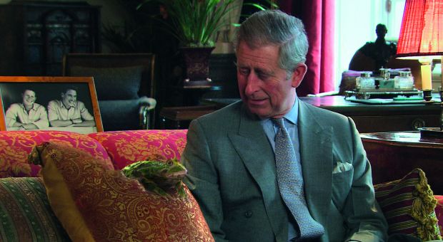 Prince Charles of Wales, with frog