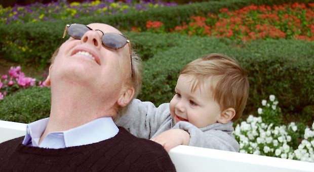 Author Roger Rosenblatt with his grandchild.