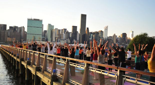 The Yoga Room's "Yoga For New York" program, October 2009